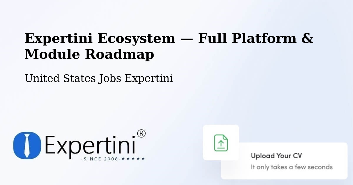 Expertini Ecosystem — Full Platform & Module Roadmap – Southgate
